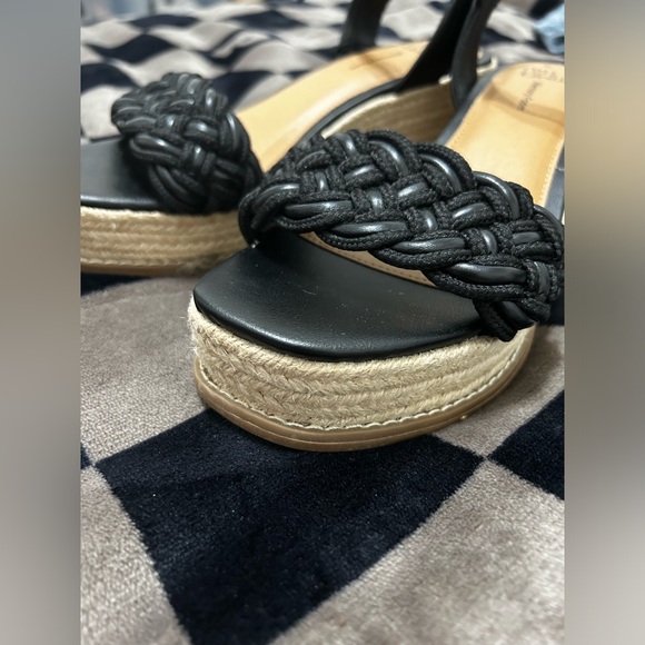 TIME AND TRUE NWT Black Wedges - Picture 6 of 6